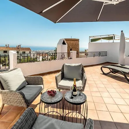 度假居 Hermosa Casa Con Terraza E Increibles Vistas Al Mar Y La Montana *